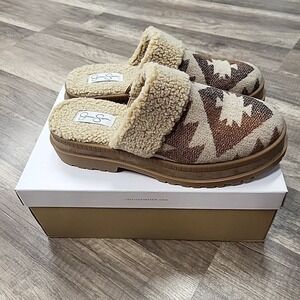 Jessica Simpson JP-Ebriya Azec Wool Bomber Shoe, Brown, Size 9